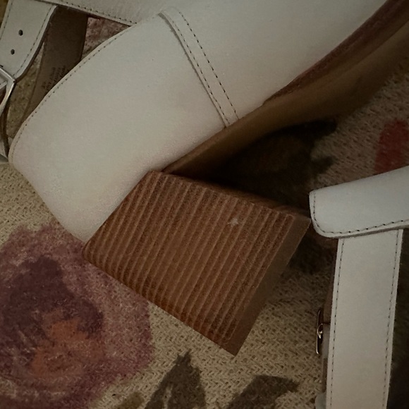 FREE PEOPLE Brady Buckle Bootie 39 WHITE Leather - Picture 9 of 13